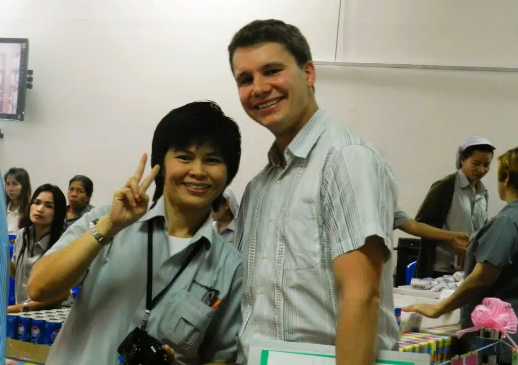 me with a female colleague in Thailand