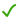 green check mark